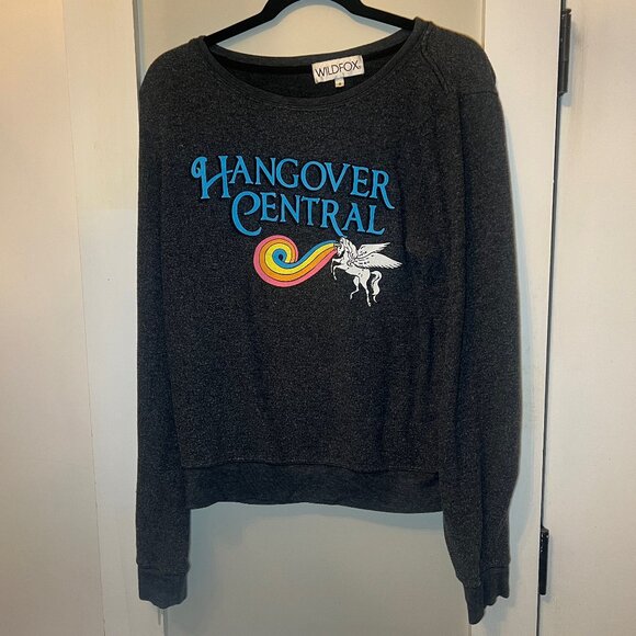 Wildfox Hangover Central Unicorn Sweatshirt Sweater, Sz Small - Picture 2 of 5